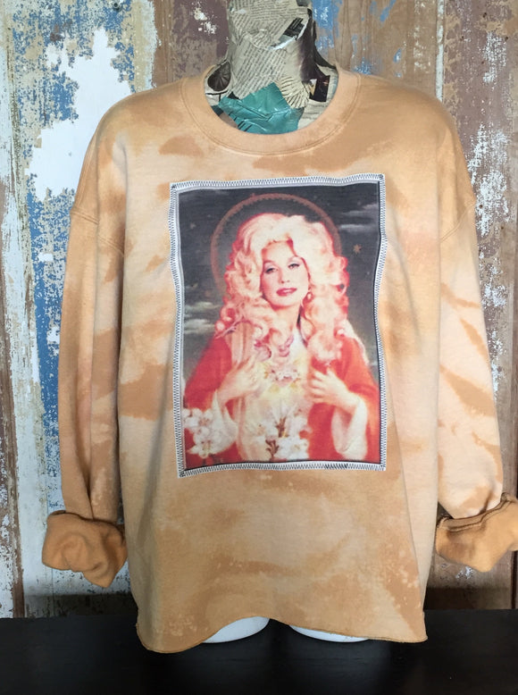 Dolly Parton distressed sweatshirt